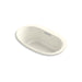 KOHLER K-5714-VBW Underscore 59-11/16" x 35-5/8" drop-in VibrAcoustic bath with Bask heated surface