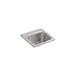 KOHLER 3349-2-NA Toccata 15" X 15" X 7-11/16" Top-Mount Bar Sink With 2 Faucet Holes