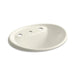 KOHLER K-2839-8 Tides Drop-in bathroom sink with 8" widespread faucet holes