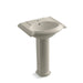 KOHLER 2286-1 Devonshire 24" pedestal bathroom sink with single faucet hole