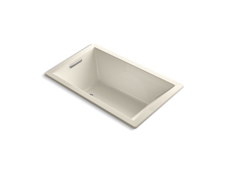 KOHLER K-1849-GW-47 Underscore Rectangle 60" x 36" drop-in BubbleMassage(TM) Air Bath with reversible drain and Bask(TM) heated surface