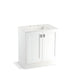 KOHLER K-99528-TK-1WA Poplin 30" bathroom vanity cabinet with toe kick and 2 doors