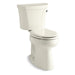 KOHLER 3889-UR-96 Highline Comfort Height Two-Piece Elongated 1.28 Gpf Chair Height Toilet With Right-Hand Trip Lever, Insulated Tank And 10" Rough-In in Biscuit