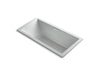 KOHLER K-1835-G-95 Underscore Rectangle 72" x 36" drop-in BubbleMassage(TM) Air Bath with center drain