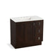KOHLER K-99533-TKR-1WB Poplin 36" bathroom vanity cabinet with toe kick, 1 door and 3 drawers on right