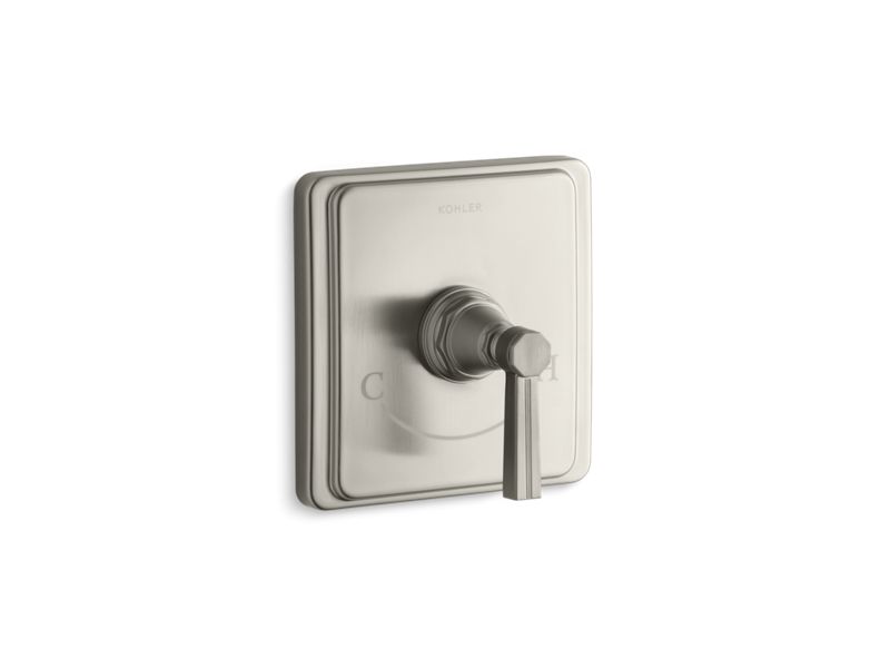 KOHLER K-T13173-4B Pinstripe Valve trim with lever handle for thermostatic valve, requires valve