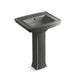 KOHLER 2359-4 Archer Pedestal bathroom sink with 4" centerset faucet holes