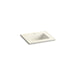 KOHLER K-2777-1-G83 Ceramic/Impressions 25" rectangular vanity-top bathroom sink with single faucet hole