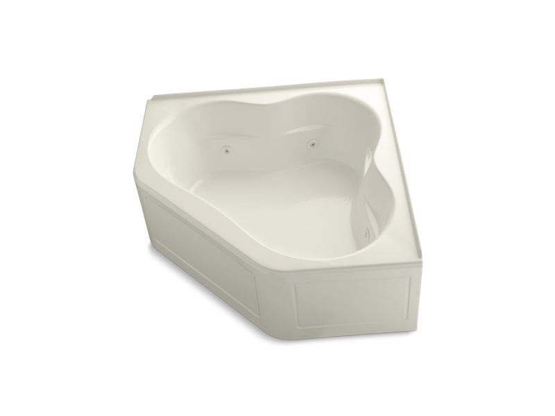 KOHLER K-1160-LA-96 Tercet 60" x 60" alcove whirlpool with integral flange and center drain