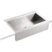KOHLER K-3942-3 Vault 35-3/4" top-mount single-bowl farmhouse kitchen sink