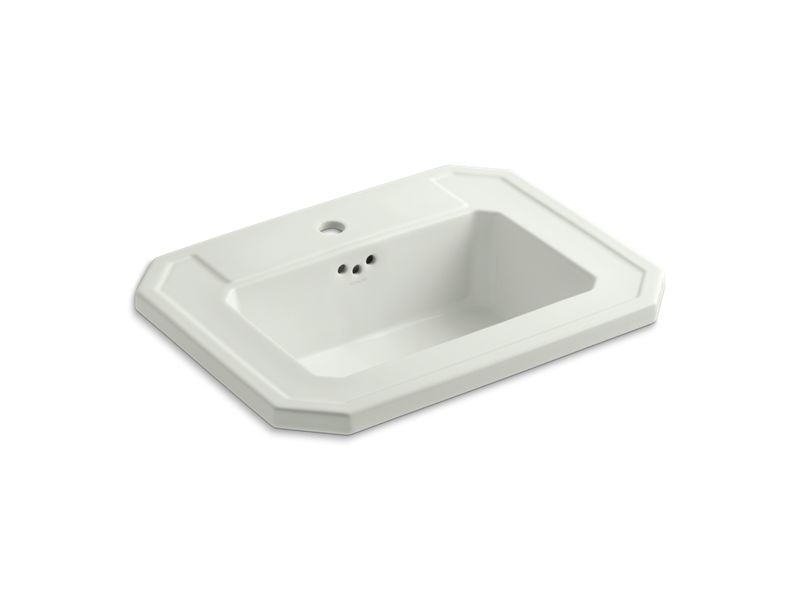 KOHLER K-2325-1-NY Kathryn Drop-in bathroom sink with single faucet hole