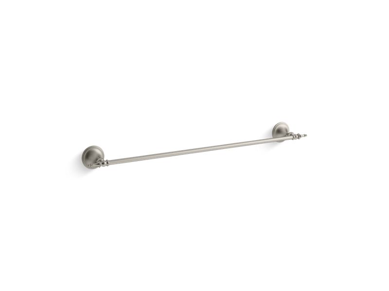 KOHLER 26524-BN Decorative 24" Towel Bar in Vibrant Brushed Nickel