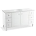 KOHLER K-99510-LG-1WA Jacquard 60" bathroom vanity cabinet with furniture legs, 2 doors and 6 drawers