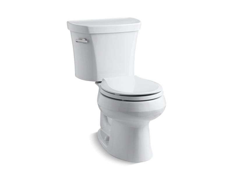 KOHLER K-3947-UT Wellworth Two-piece Round-front Toilet, 1.28 GPF