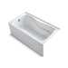 KOHLER K-1219-LA Hourglass 32 60" x 32" alcove bath with integral apron and integral flange and left-hand drain