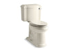 KOHLER 3837-RA-47 Devonshire Comfort Height Two-Piece Elongated 1.28 Gpf Chair Height Toilet With Right-Hand Trip Lever in Almond