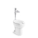 KOHLER K-PR96053-T4DS Wellcomme Ultra Commercial antimicrobial toilet with Mach Tripoint touchless DC 1.28 gpf flushometer