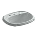 KOHLER K-2189-8-96 Portrait Drop-in bathroom sink with 8" widespread faucet holes