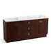 KOHLER K-99538-TK-1WG Poplin 72" bathroom vanity cabinet with toe kick, 4 doors and 3 drawers