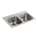 KOHLER 3847-3-NA Toccata 33" X 22" X 9-1/4" Top-Mount Double-Equal Kitchen Sink