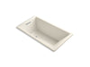 KOHLER K-1173-GVB-47 Underscore Rectangle 66" x 36" drop-in VibrAcoustic + BubbleMassage(TM) Air Bath
