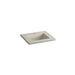 KOHLER K-2777-1-G85 Ceramic/Impressions 25" rectangular vanity-top bathroom sink with single faucet hole