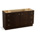 KOHLER K-99510-TK-1WB Jacquard 60" bathroom vanity cabinet with toe kick, 2 doors and 6 drawers