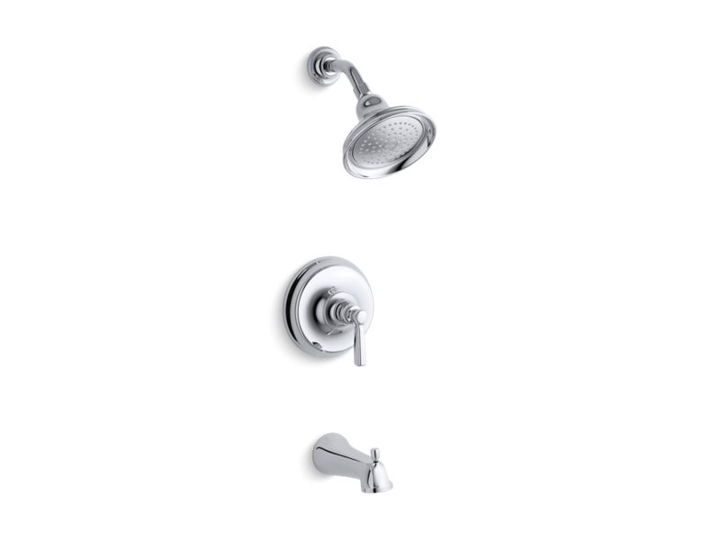 KOHLER K-TS10581-4 Bancroft Rite-Temp bath and shower trim set with NPT spout, valve not included