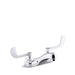 KOHLER K-400T20-5AKL Triton Bowe 1.0 gpm centerset bathroom sink faucet with laminar flow and wristblade handles, drain not included