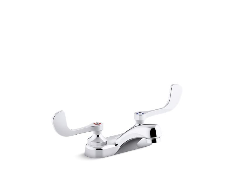 KOHLER K-400T20-5AKL Triton Bowe 1.0 gpm centerset bathroom sink faucet with laminar flow and wristblade handles, drain not included