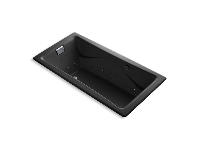 KOHLER K-865-GCP-7 Tea-for-Two 72" x 36" drop-in BubbleMassage air bath with Polished Chrome airjet finish