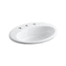 KOHLER K-2907-8-0 Thoreau Drop-in bathroom sink with 8" widespread faucet holes