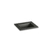 KOHLER K-2777-1-G88 Ceramic/Impressions 25" rectangular vanity-top bathroom sink with single faucet hole