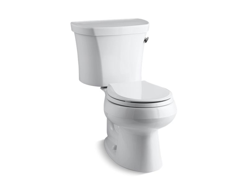 KOHLER K-3947-UR Wellworth Two-piece Round-front Toilet, 1.28 GPF
