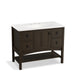 KOHLER K-99568-1WC Marabou 42" bathroom vanity cabinet with 1 door and 4 drawers