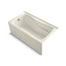 KOHLER K-1219-LA Hourglass 32 60" x 32" alcove bath with integral apron and integral flange and left-hand drain