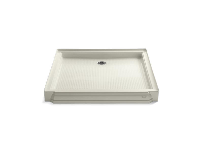 KOHLER K-9567 Memoirs 48" x 48" Single threshold rear center drain shower base