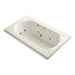 KOHLER K-1418-HH-96 Memoirs 72" x 42" drop-in whirlpool with reversible drain, heater and custom pump location without jet trim