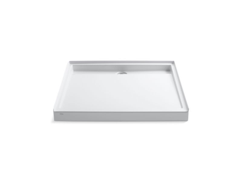 KOHLER K-9998 Groove 48" x 48" single threshold rear center drain shower base