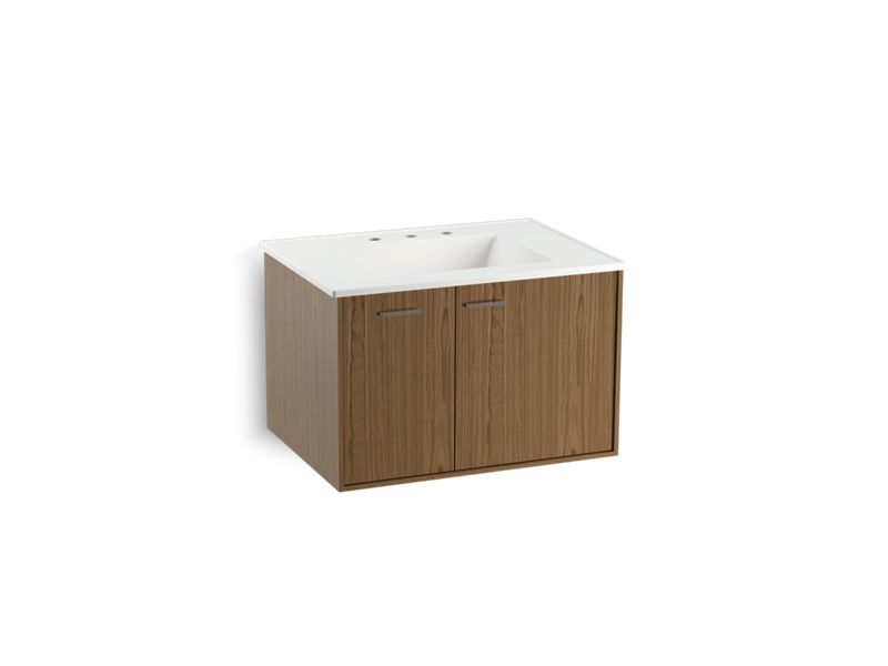 KOHLER K-99541-L-1WM Jute 30" wall-hung bathroom vanity cabinet with 1 door and 1 drawer on left
