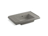 KOHLER K-2758-1-K4 Tresham 30" pedestal bathroom sink basin with single faucet hole