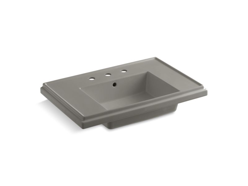 KOHLER K-2758-8-K4 Tresham 30" pedestal bathroom sink basin with 8" widespread faucet holes