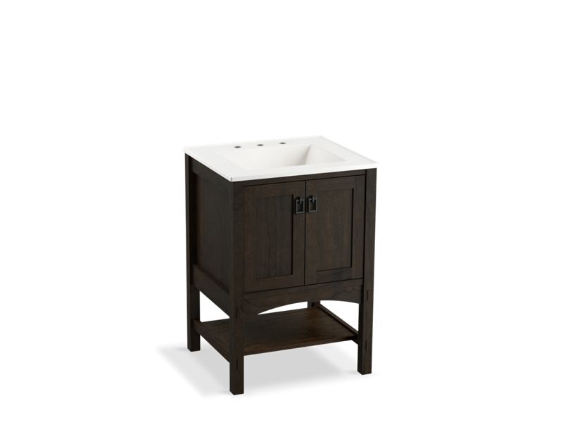 KOHLER K-99552-1WC Marabou 24" bathroom vanity cabinet with 2 doors
