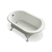 KOHLER 710-S-NY Iron Works Historic 66" X 36" Freestanding Oval Bath in Dune
