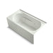 KOHLER K-1357-RAW Devonshire 60" x 32" alcove whirlpool bath with integral apron, integral flange, right-hand drain, and Bask heated surface