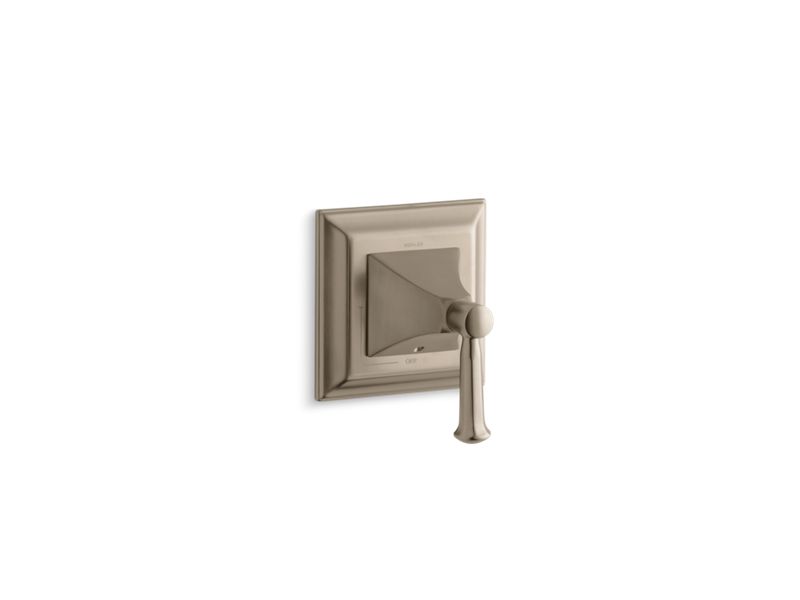 KOHLER T10423-4S-BV Memoirs Stately Valve Trim With Lever Handle For Volume Control Valve, Requires Valve in Vibrant Brushed Bronze