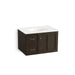 KOHLER K-99517-L-1WC Damask 30" wall-hung bathroom vanity cabinet with 1 door and 2 drawers on left