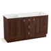 KOHLER K-99537-TK-1WE Poplin 60" bathroom vanity cabinet with toe kick, 2 doors and 3 drawers