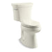 KOHLER 3949-96 Highline Comfort Height Two-Piece Elongated 1.28 Gpf Chair Height Toilet With 14" Rough-In in Biscuit