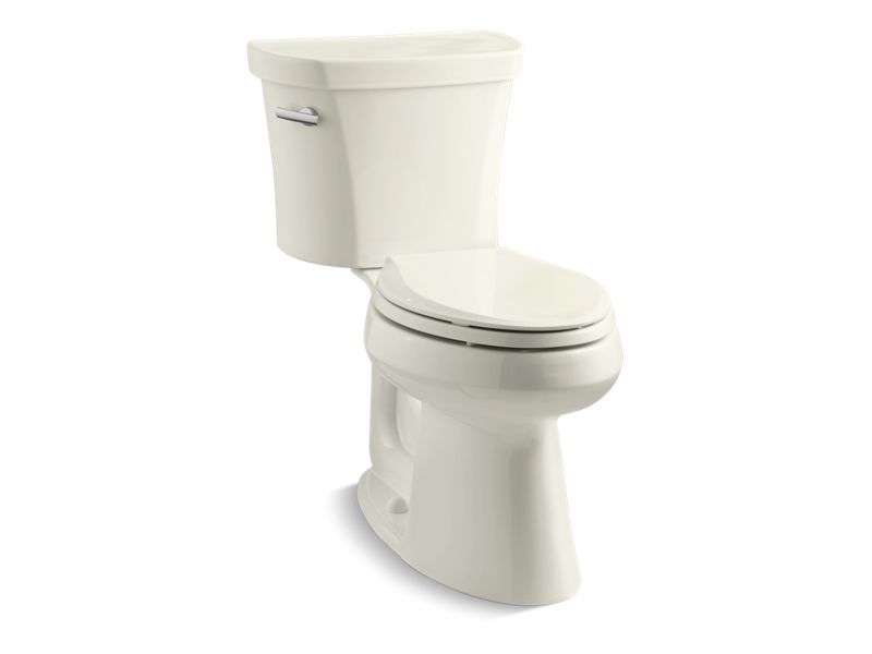 KOHLER 3949-96 Highline Comfort Height Two-Piece Elongated 1.28 Gpf Chair Height Toilet With 14" Rough-In in Biscuit